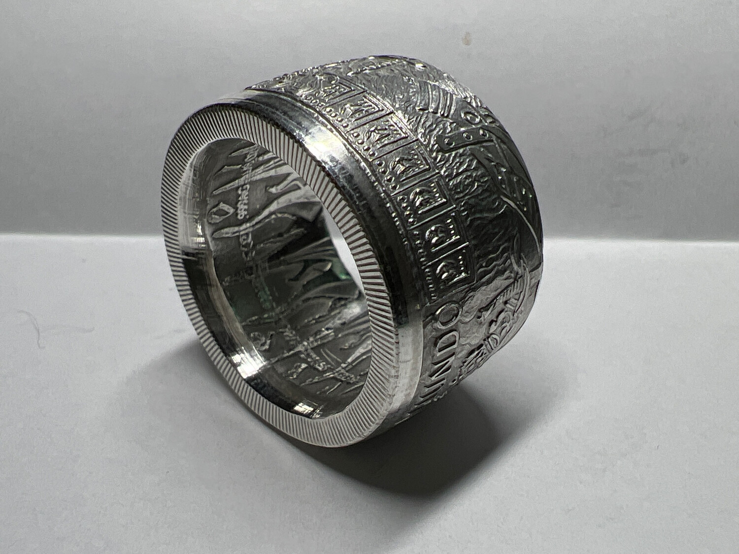 Pieces Of Eight Fine Silver Coin Ring