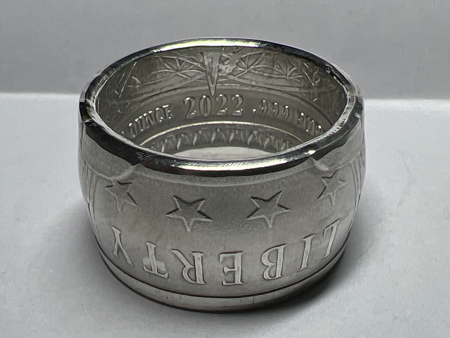 Liberty Or Death Fine Silver Coin Ring