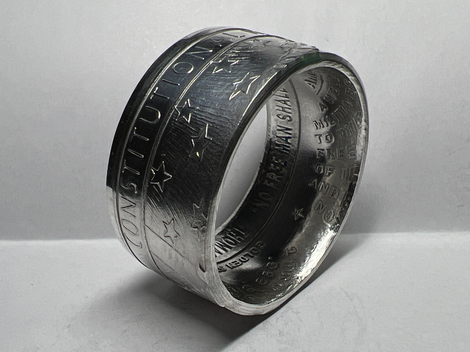 2nd Amendment Fine Silver Coin Ring