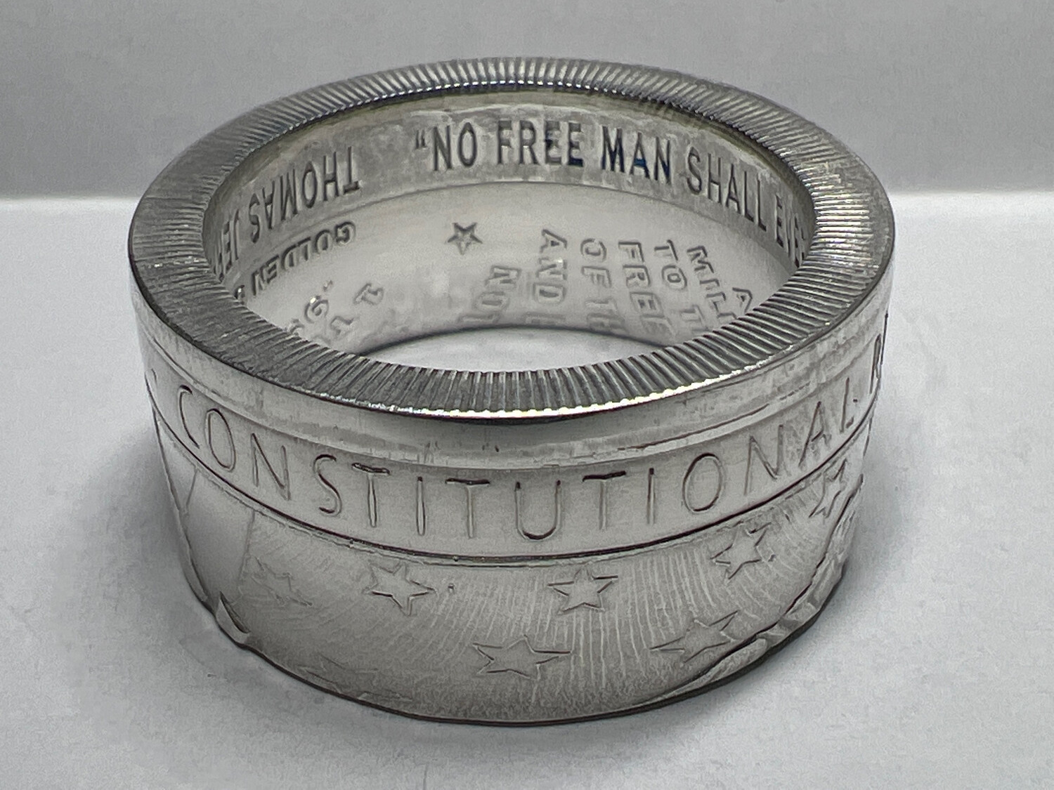 2nd Amendment Fine Silver Coin Ring