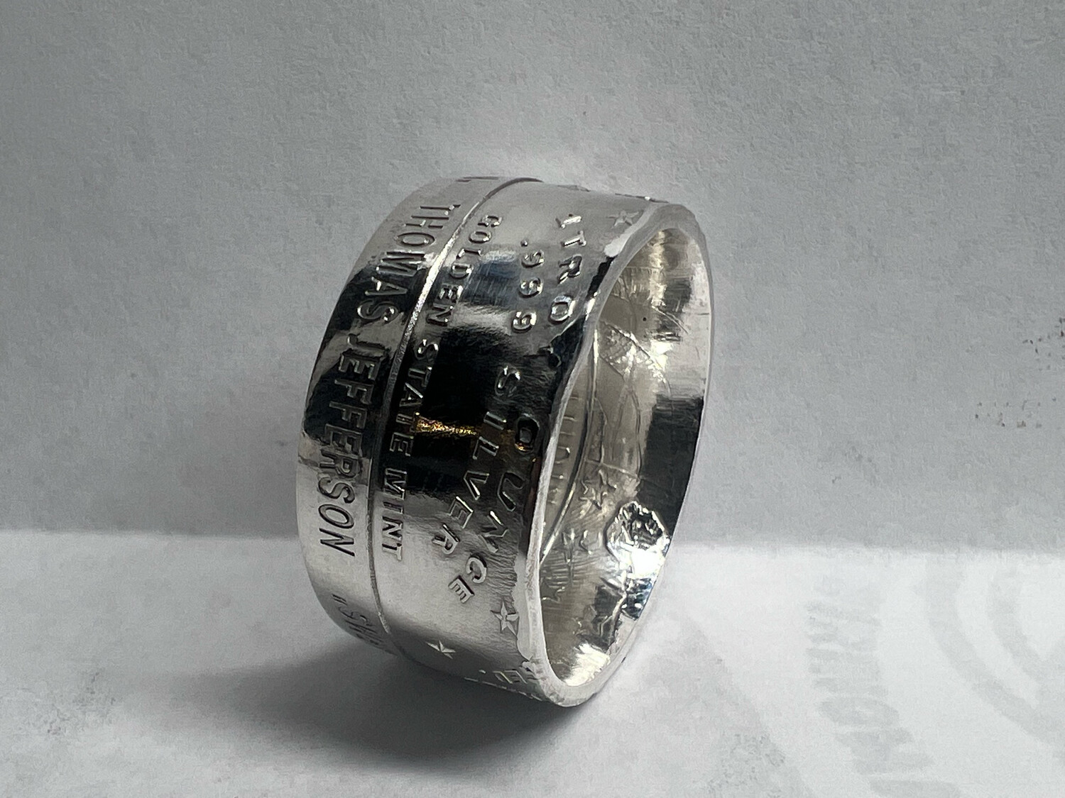 2nd Amendment Fine Silver Coin Ring