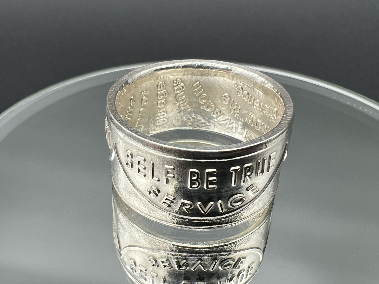 AA Recovery Token 1/2 Oz Silver Round Coin Ring