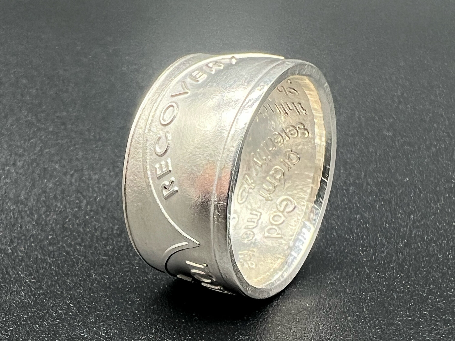 AA Recovery Token 1/2 Oz Silver Round Coin Ring