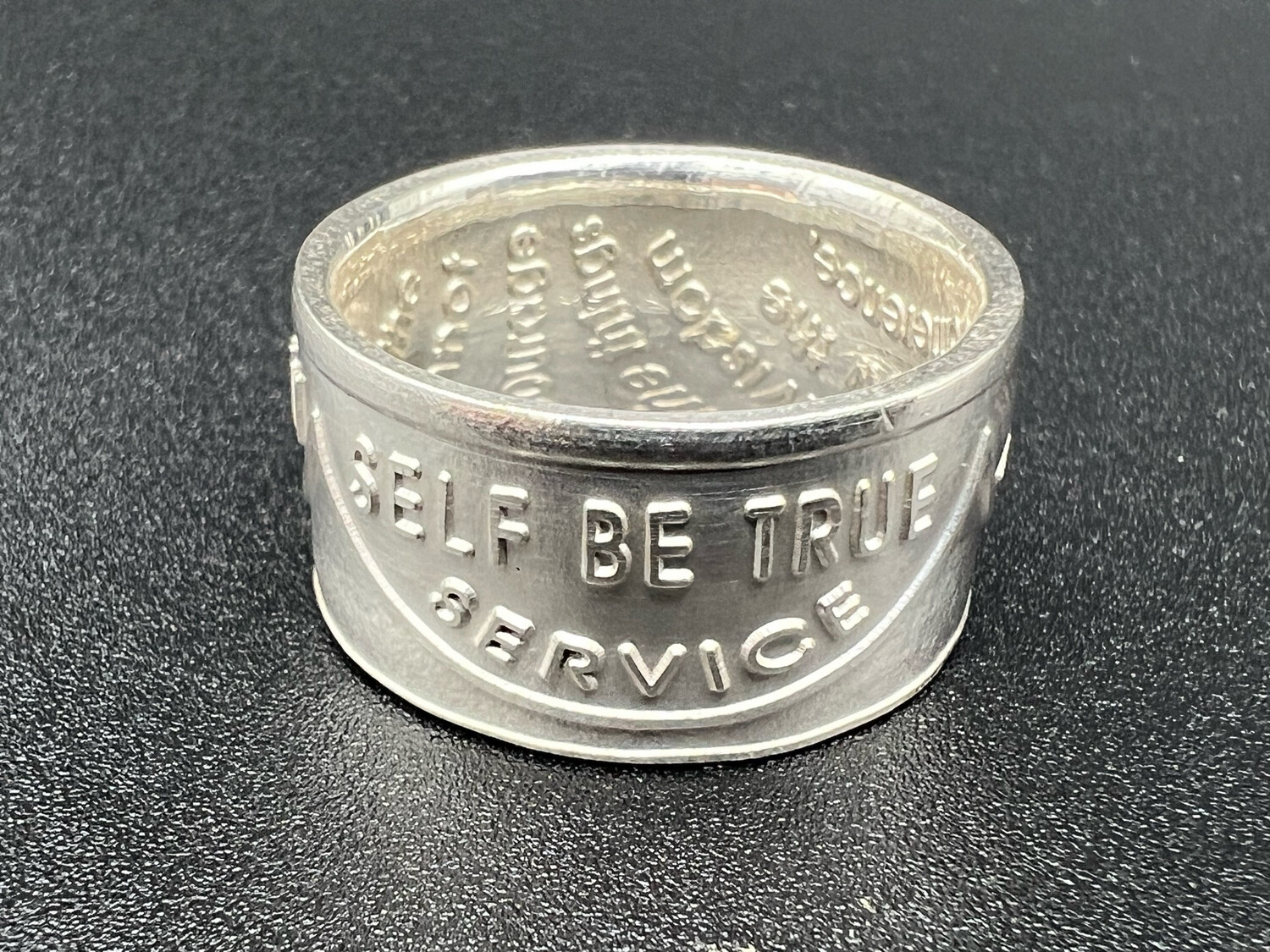 AA Recovery Token 1/2 Oz Silver Round Coin Ring