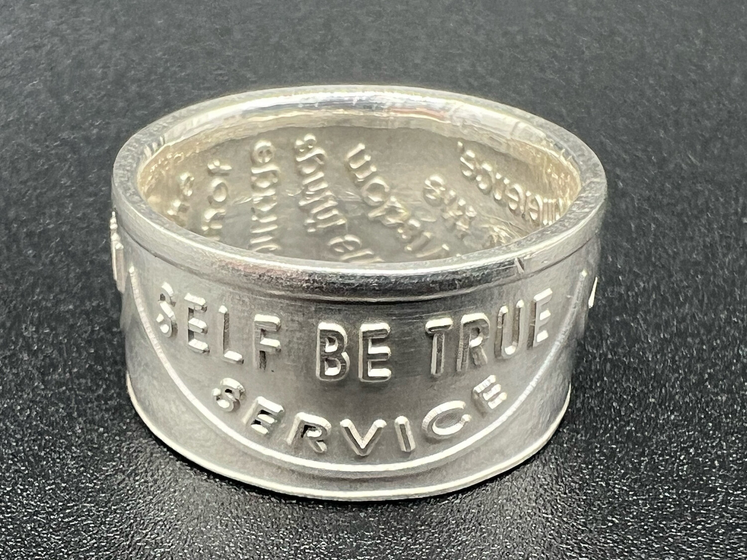 AA Recovery Token 1/2 Oz Silver Round Coin Ring