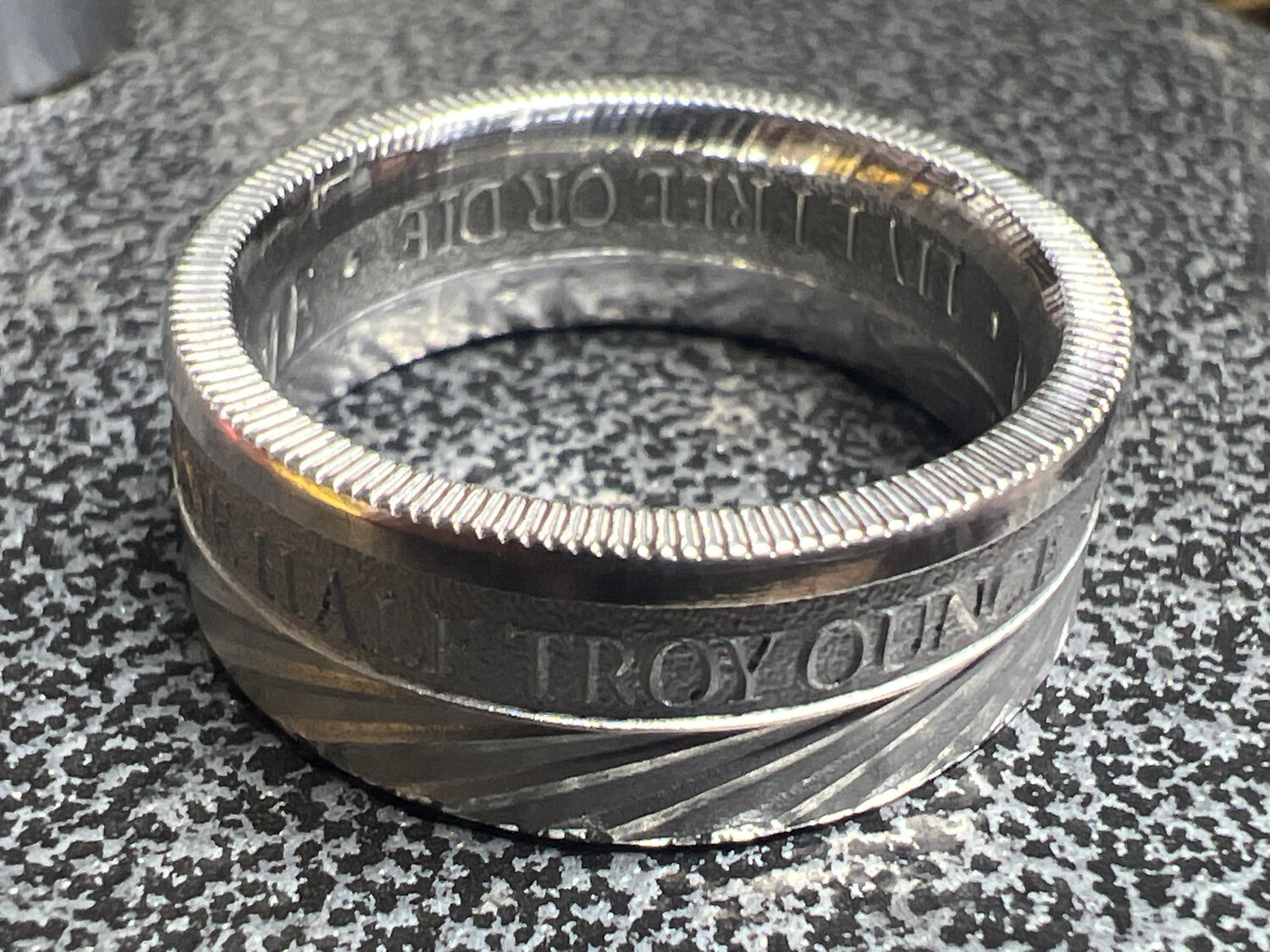 Don’t Tread On Me 1/2 Oz Silver Round Coin Ring