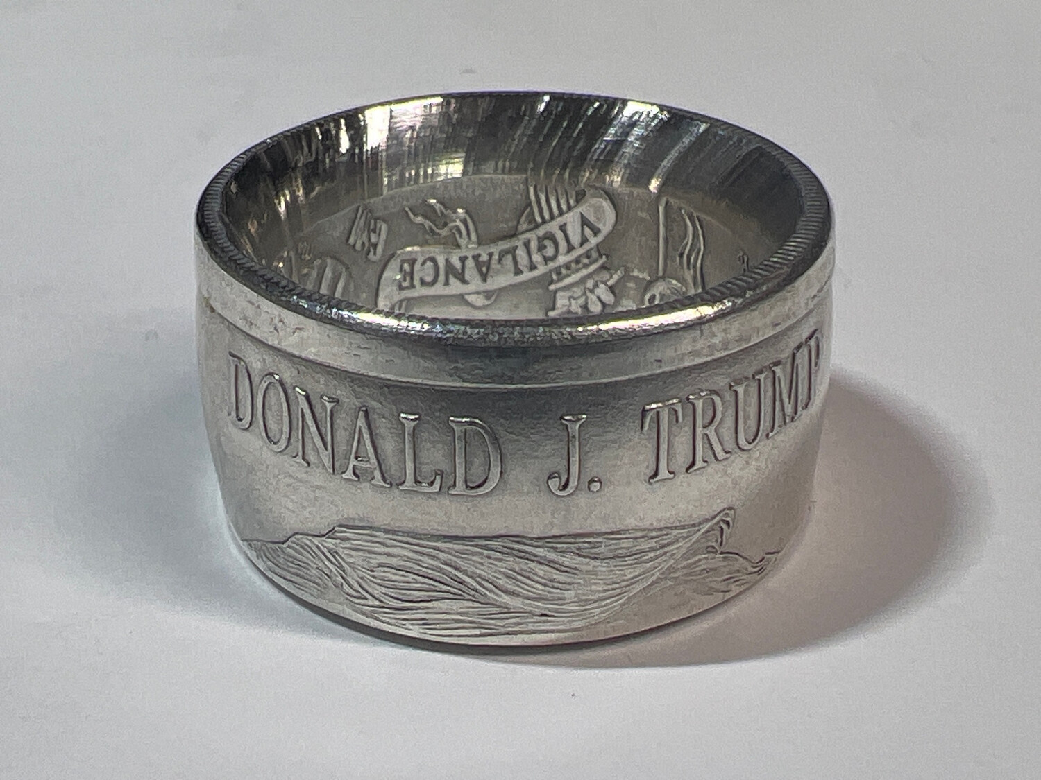 Donald Trump Fine Silver Coin Ring