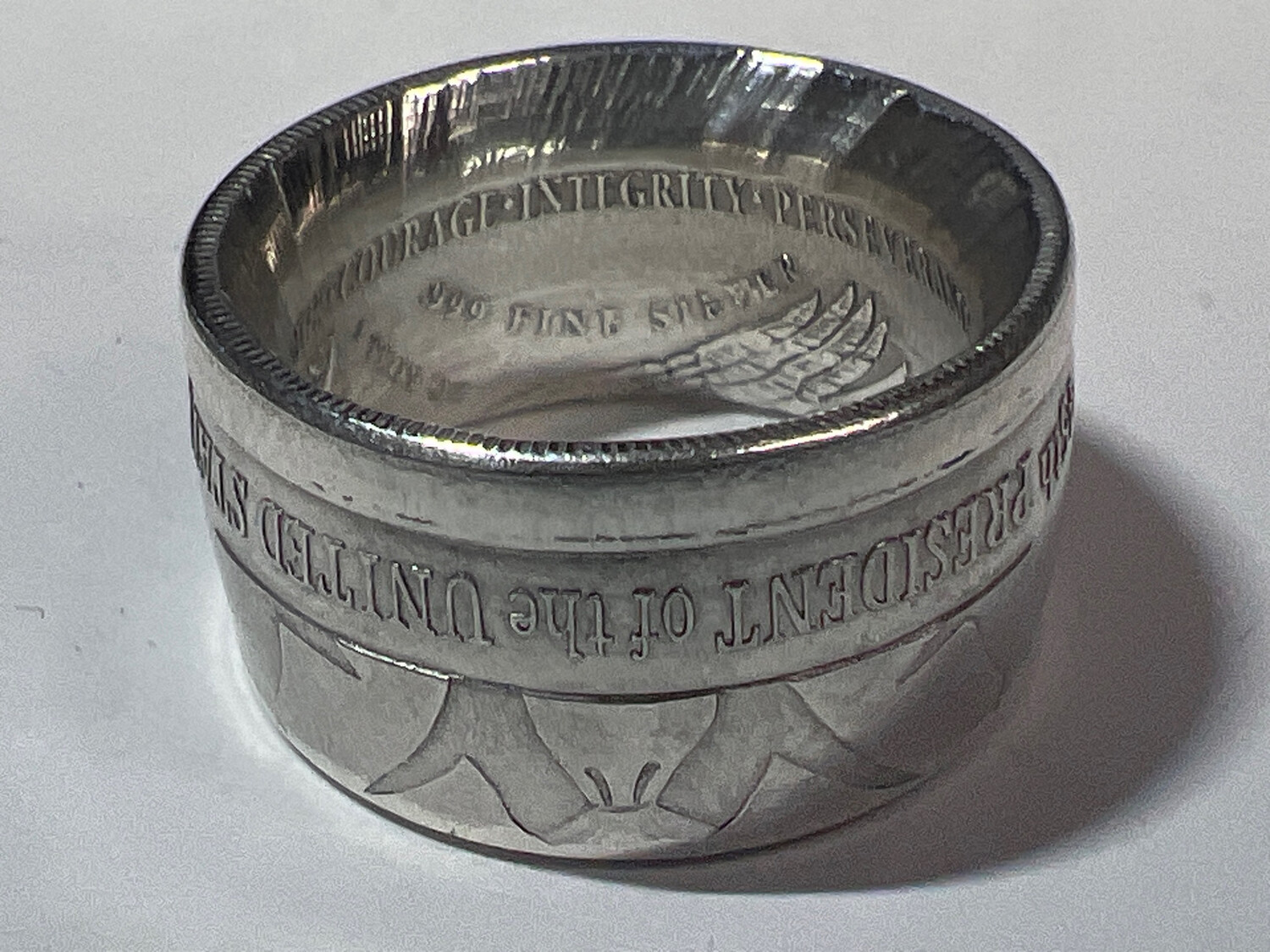 Donald Trump Fine Silver Coin Ring