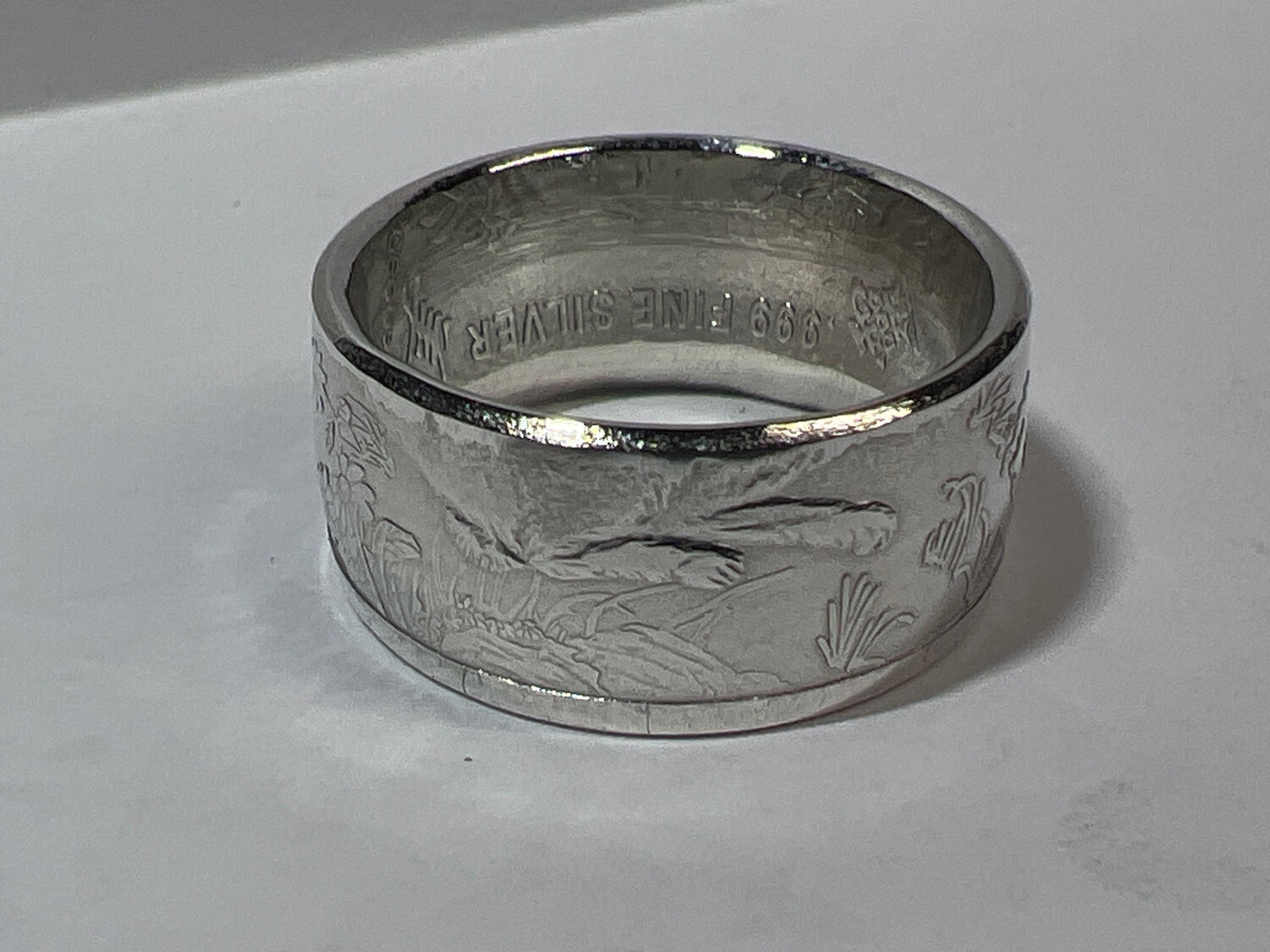 2023 Year Of The Rabbit 1/2 Oz Silver Round Coin Ring