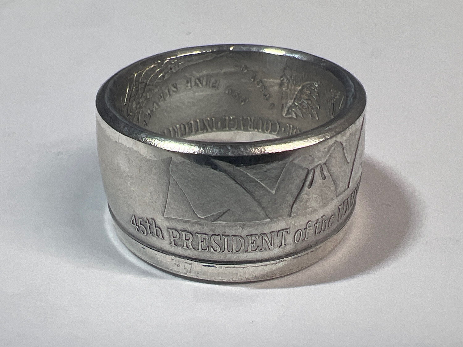 Donald Trump Fine Silver Coin Ring