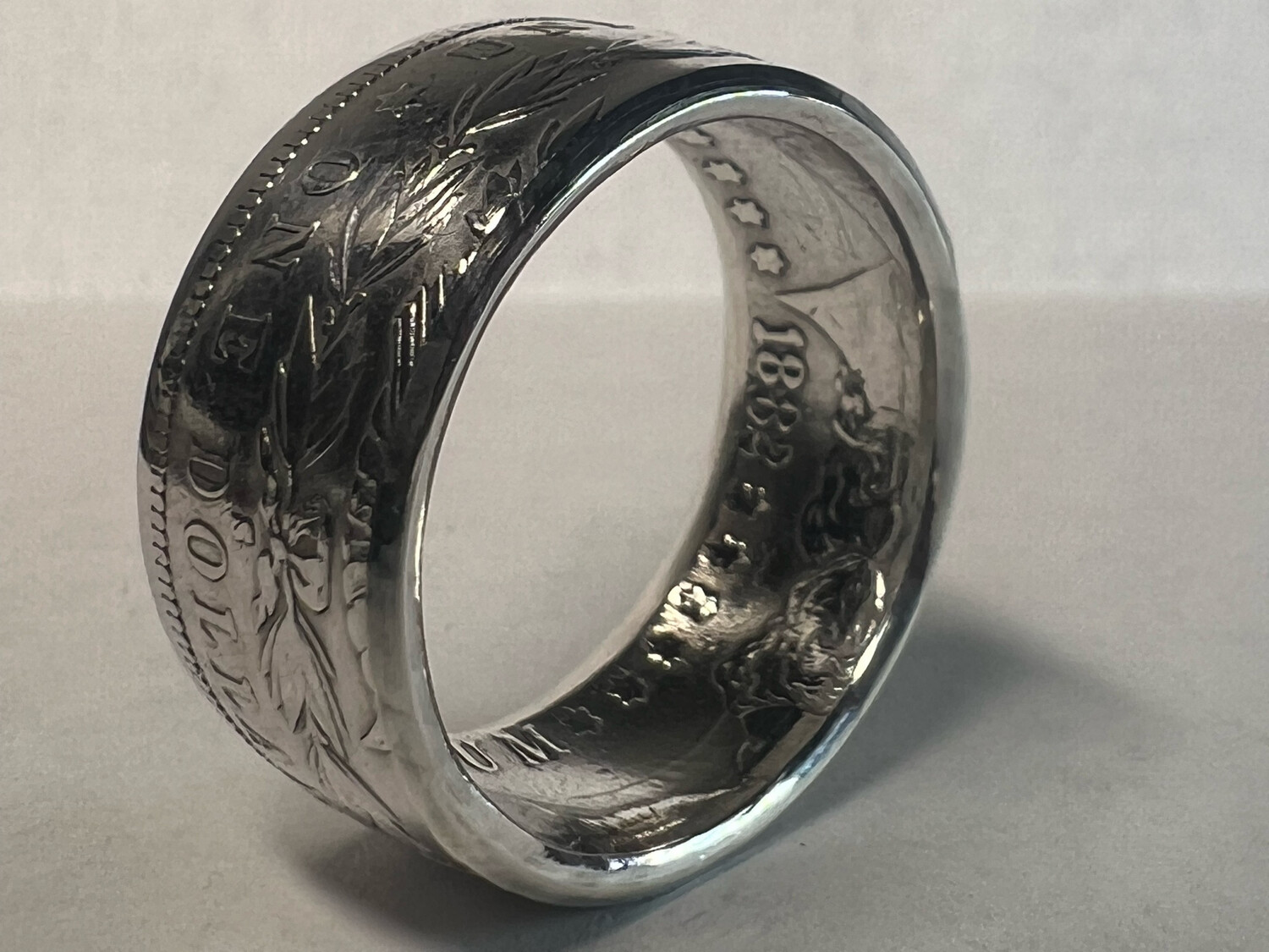 90% Silver Morgan U.S. Dollar Coin Ring
