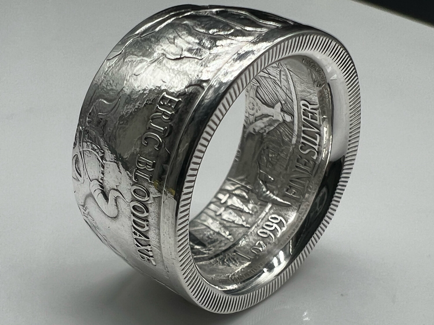 Eric Bloodaxe Fine Silver Coin Ring