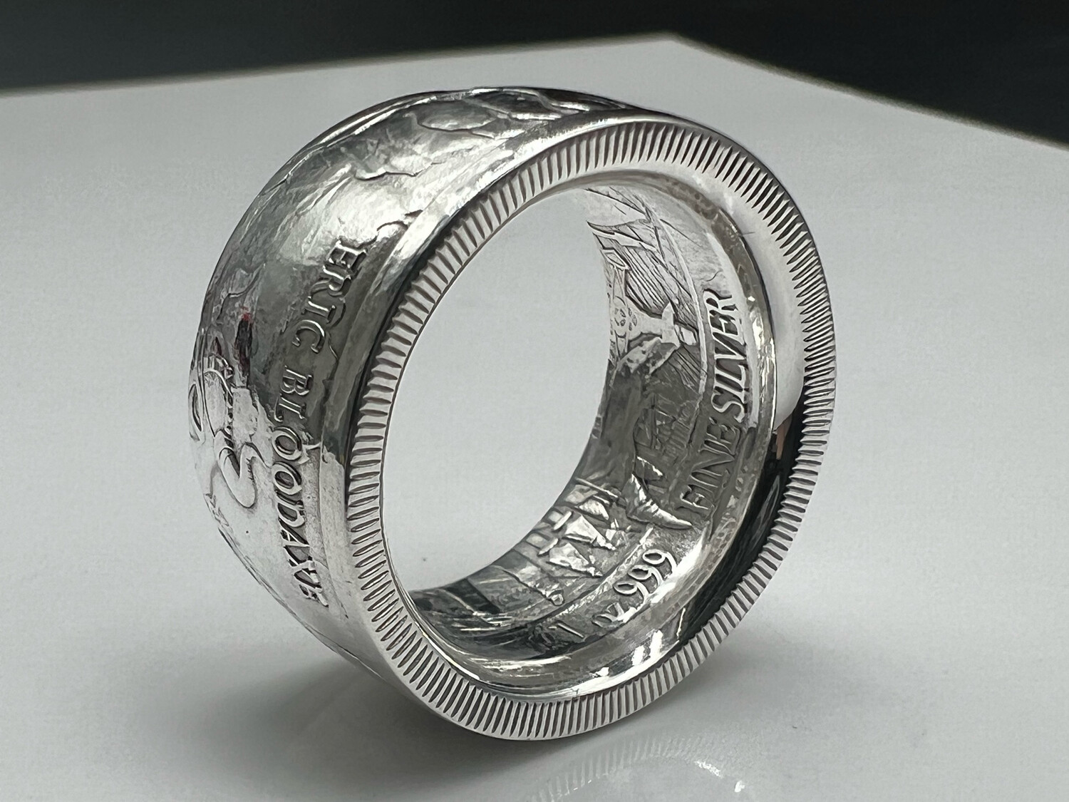 Eric Bloodaxe Fine Silver Coin Ring