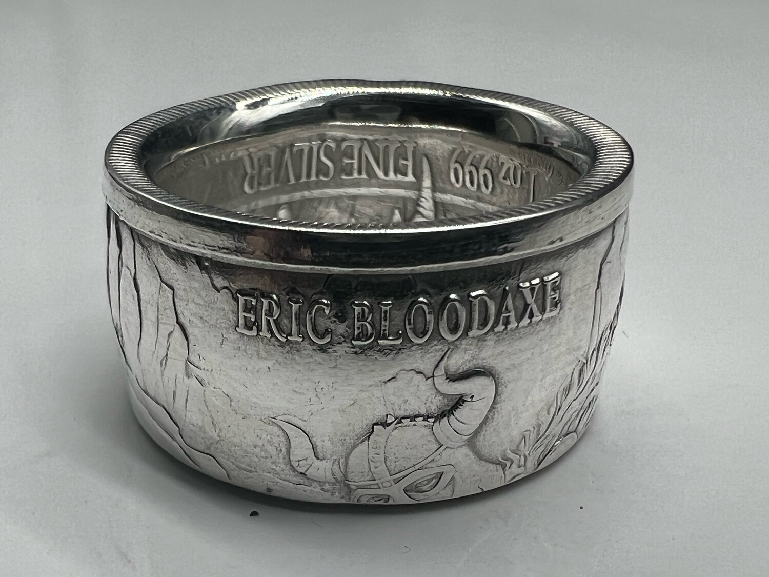 Eric Bloodaxe Fine Silver Coin Ring