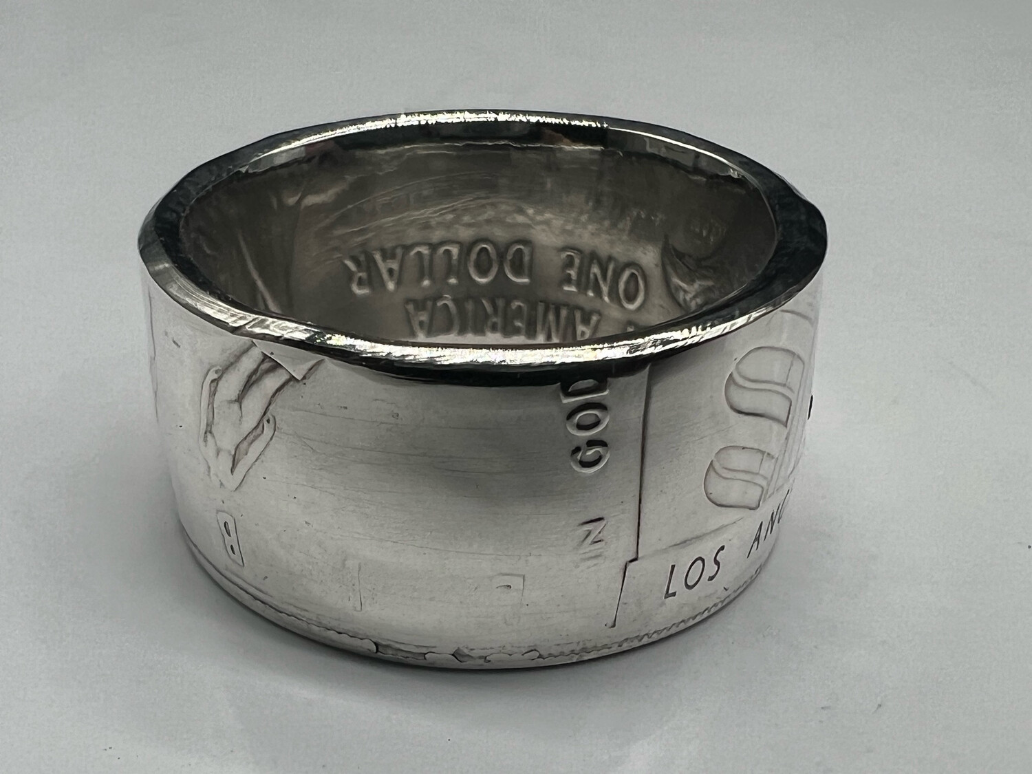 1984 Olympiad Dollar 90% Silver Coin Ring