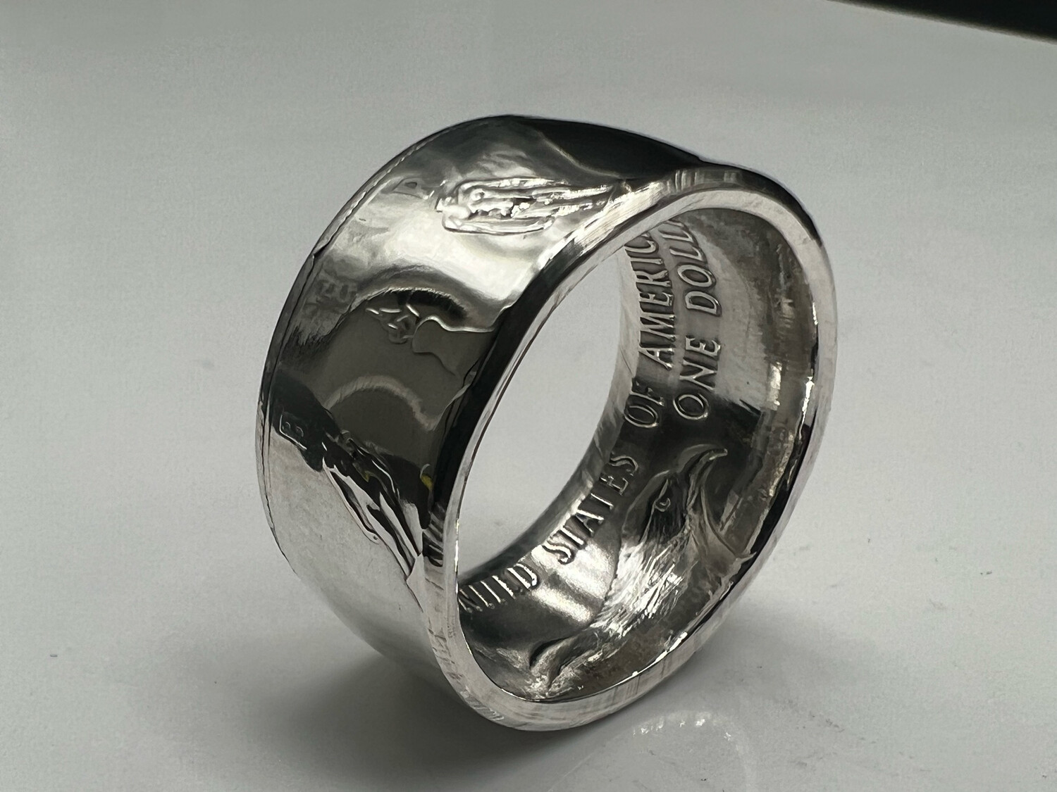 1984 Olympiad Dollar 90% Silver Coin Ring