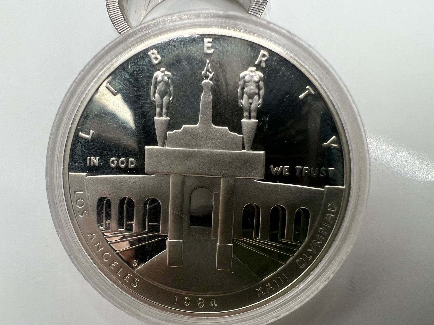 1984 Olympiad Dollar 90% Silver Coin Ring