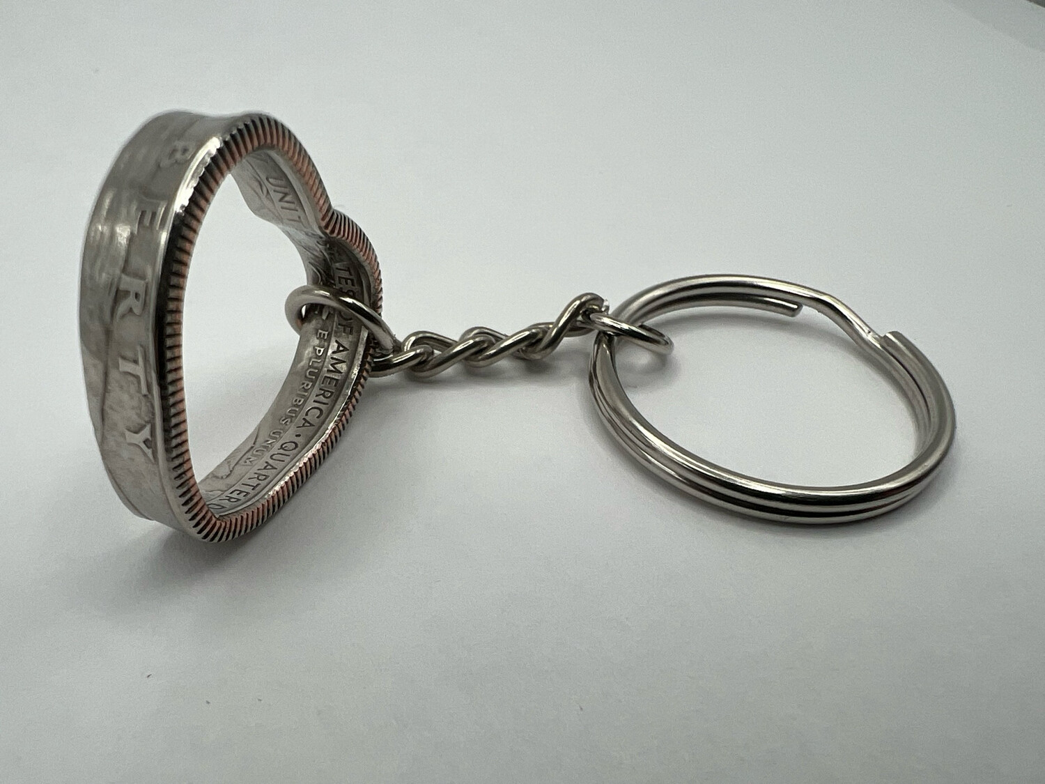 Quarter Heart Keychain Pick Your Year