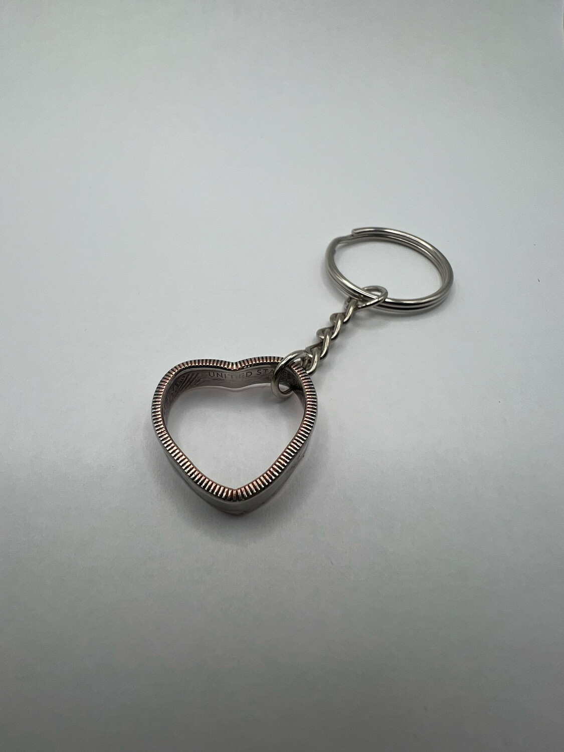 Quarter Heart Keychain Pick Your Year