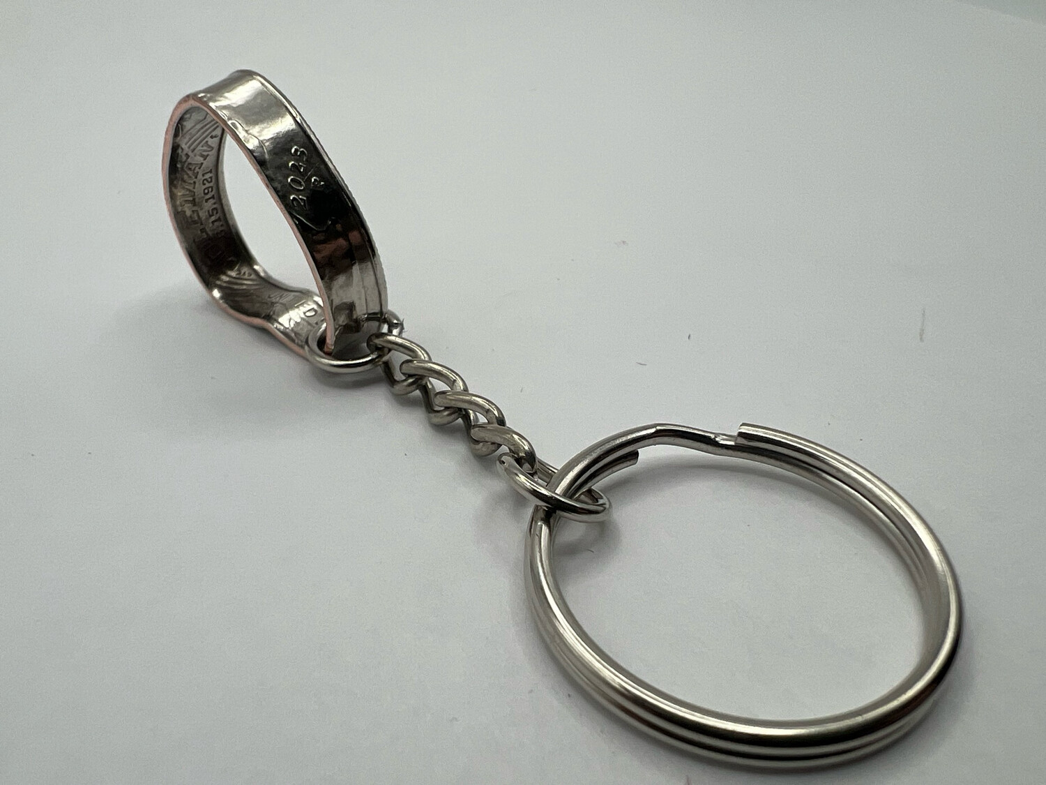 Quarter Heart Keychain Pick Your Year