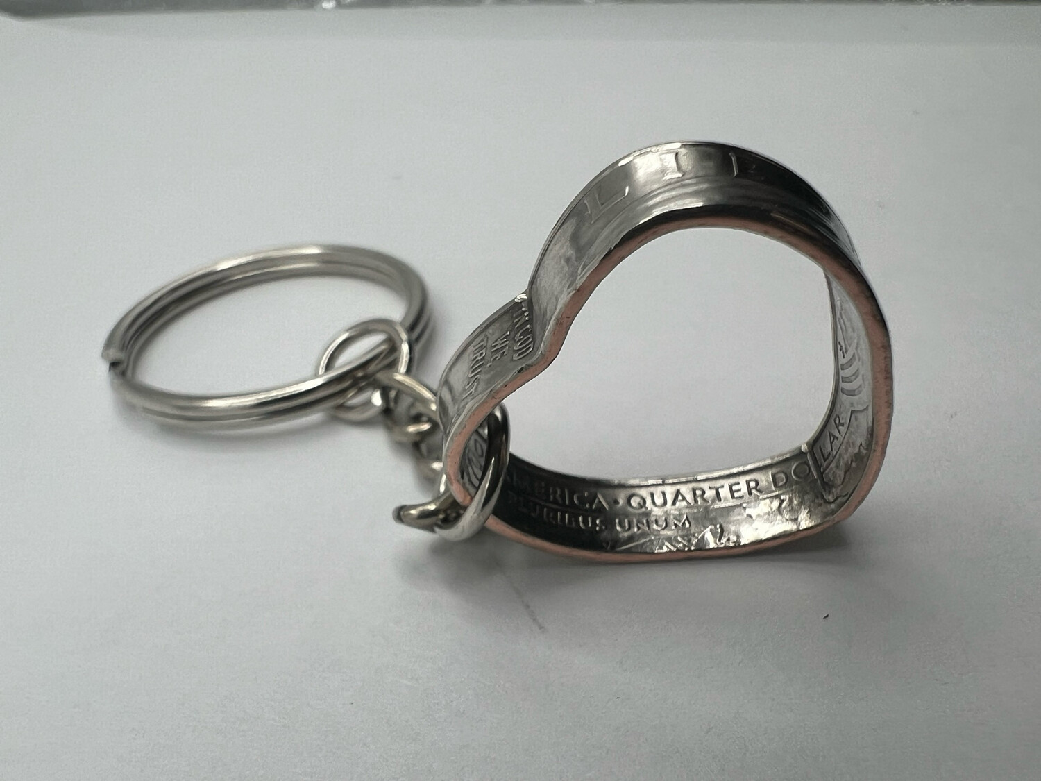 Quarter Heart Keychain Pick Your Year