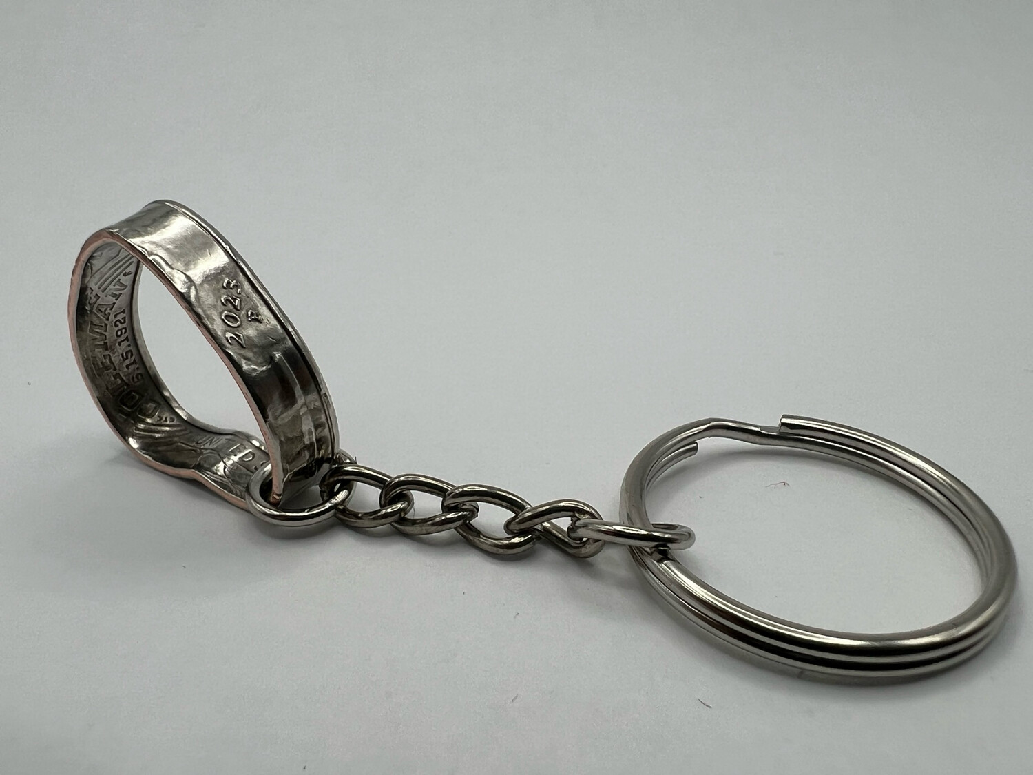 Quarter Heart Keychain Pick Your Year