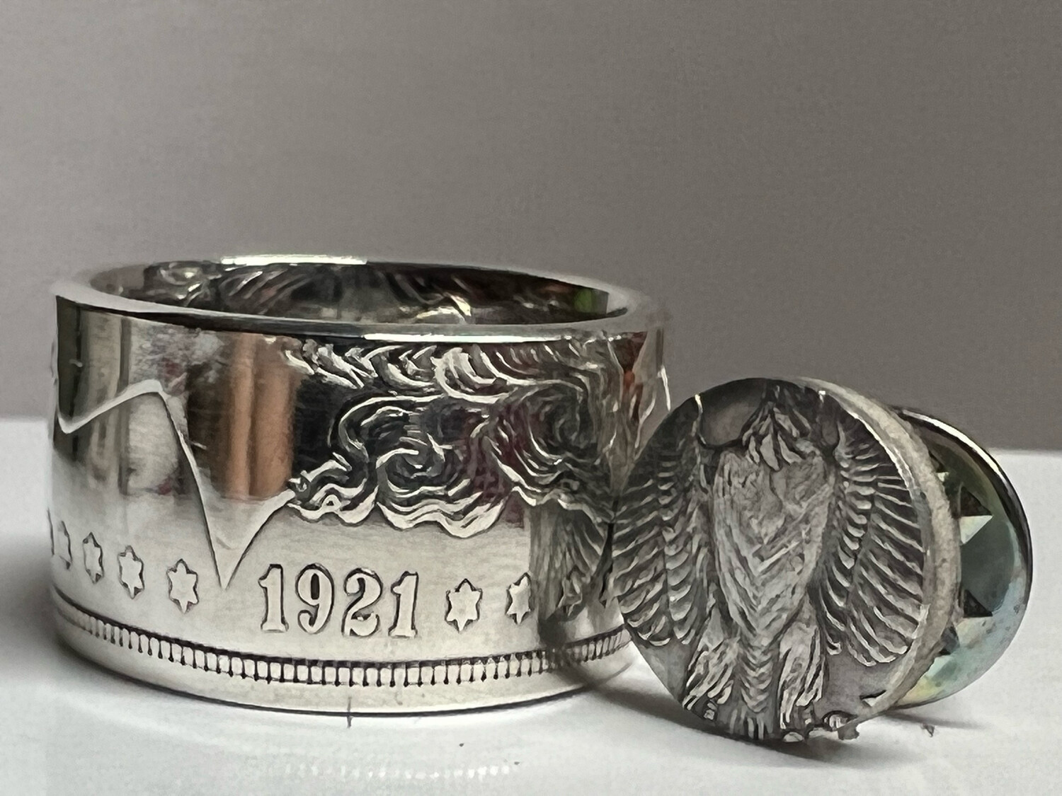 90% Silver Morgan U.S. Dollar Coin Ring
