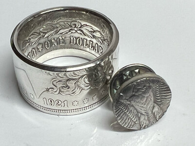 90% Silver Morgan U.S. Dollar Coin Ring