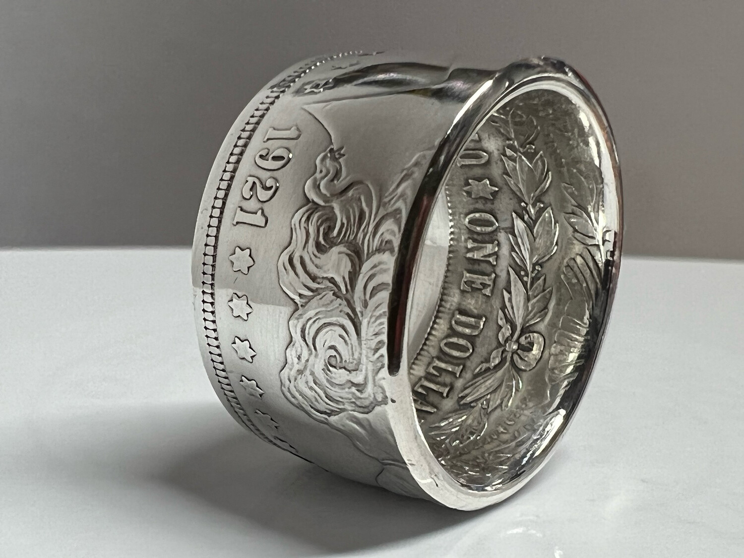 90% Silver Morgan U.S. Dollar Coin Ring