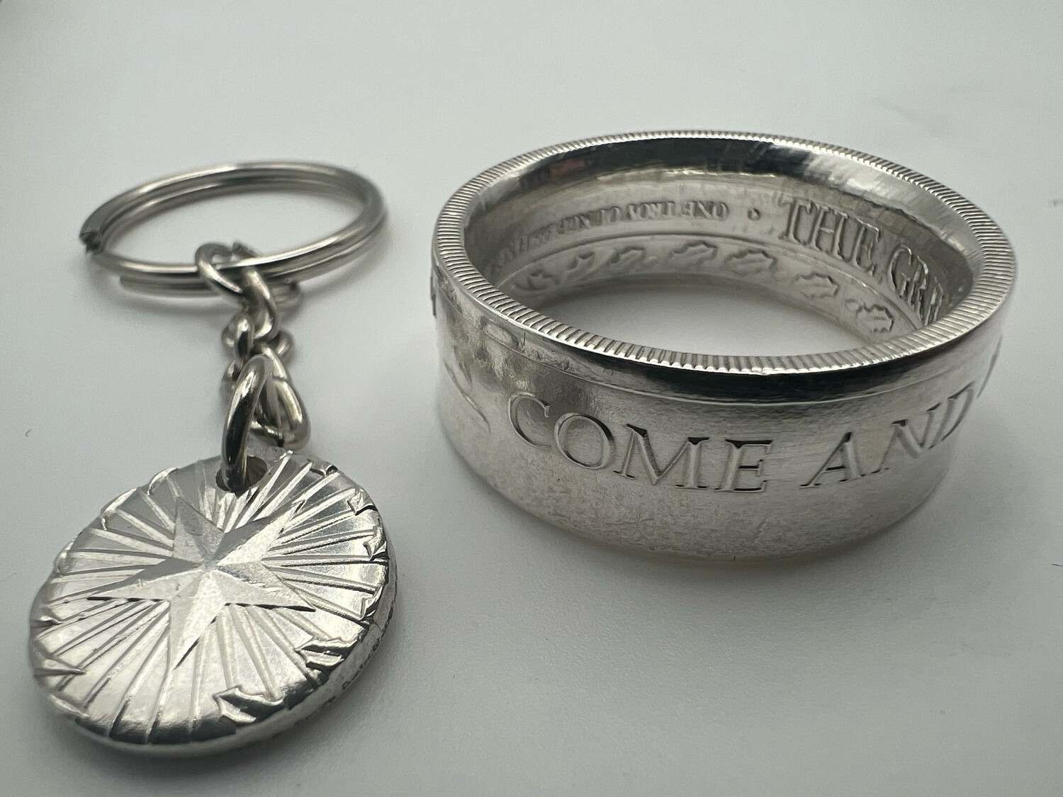 Come And Take It / The Great State Of Texas Fine Silver Coin Ring
