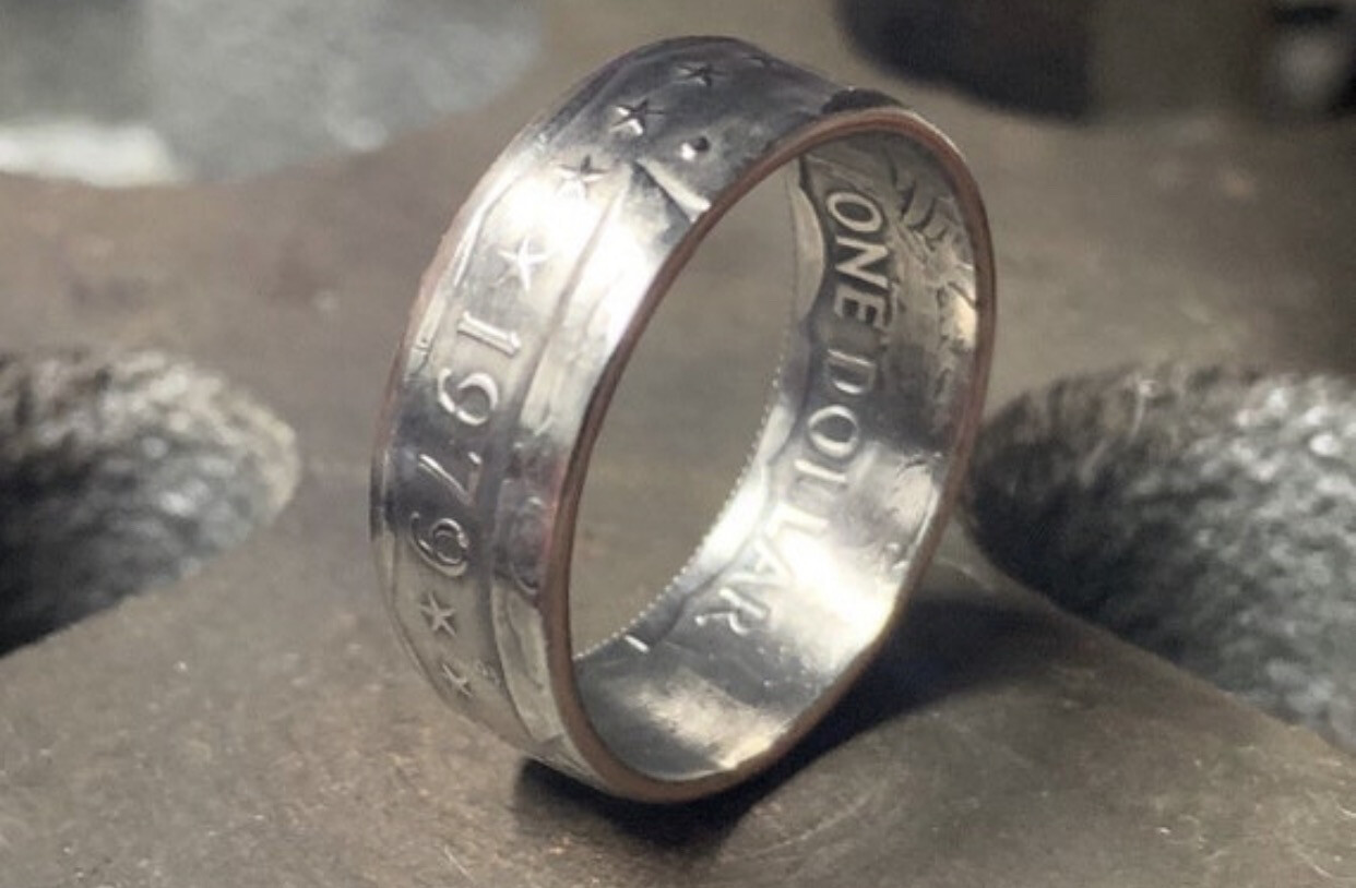 Susan B. Anthony Dollar Coin Ring