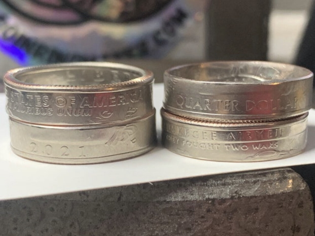 2021 Quarter Copper Coin Ring