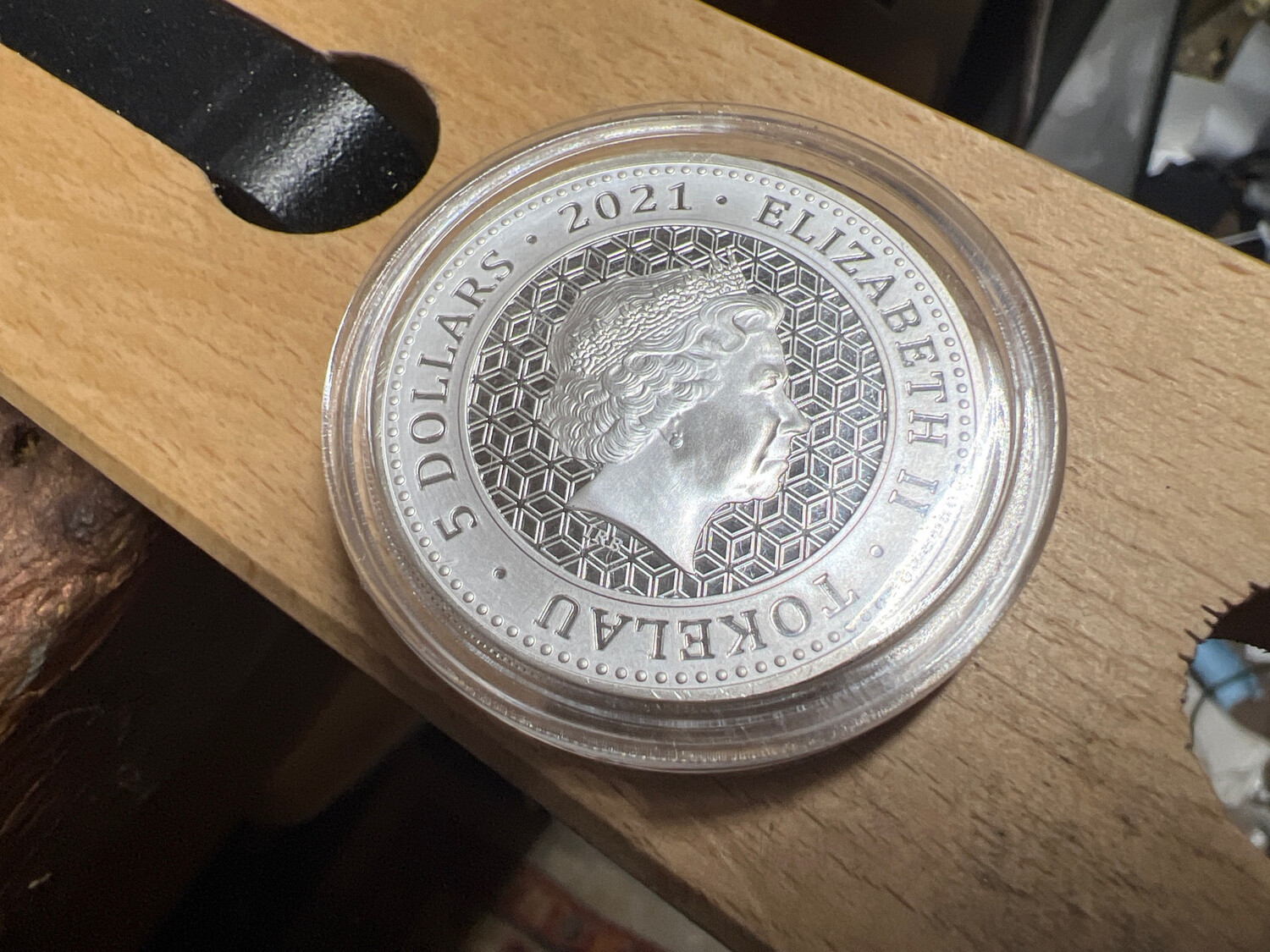 Bull And Bear Fine Silver Coin Ring