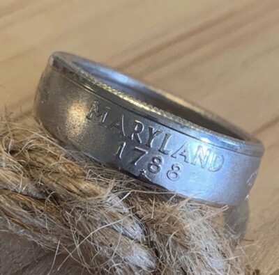 State Quarter Coin Ring Copper Clad 1999-2008