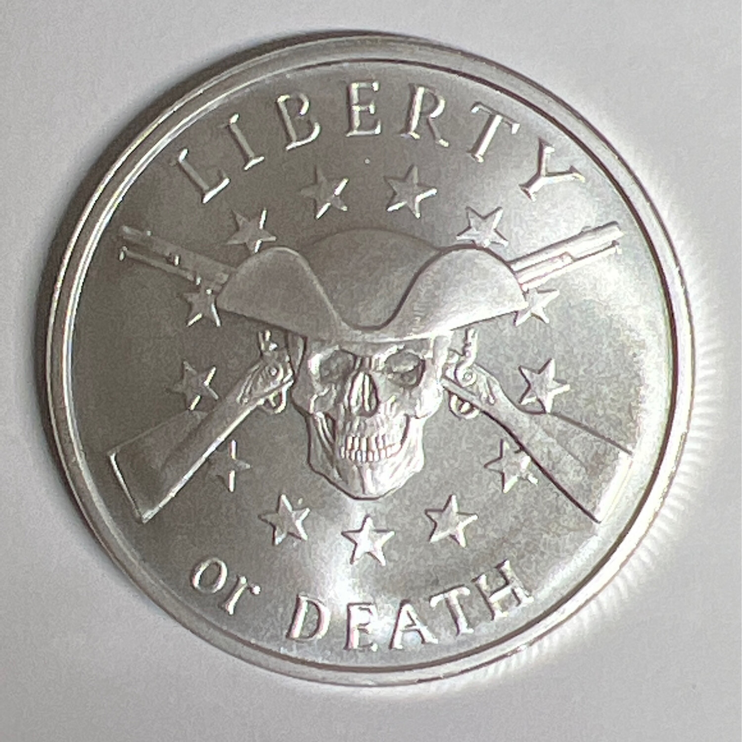 Liberty Or Death Fine Silver Coin Ring
