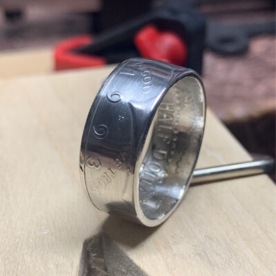 2000’s Silver Half Dollar Coin Ring
