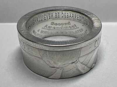 2nd Amendment Fine Silver Coin Ring