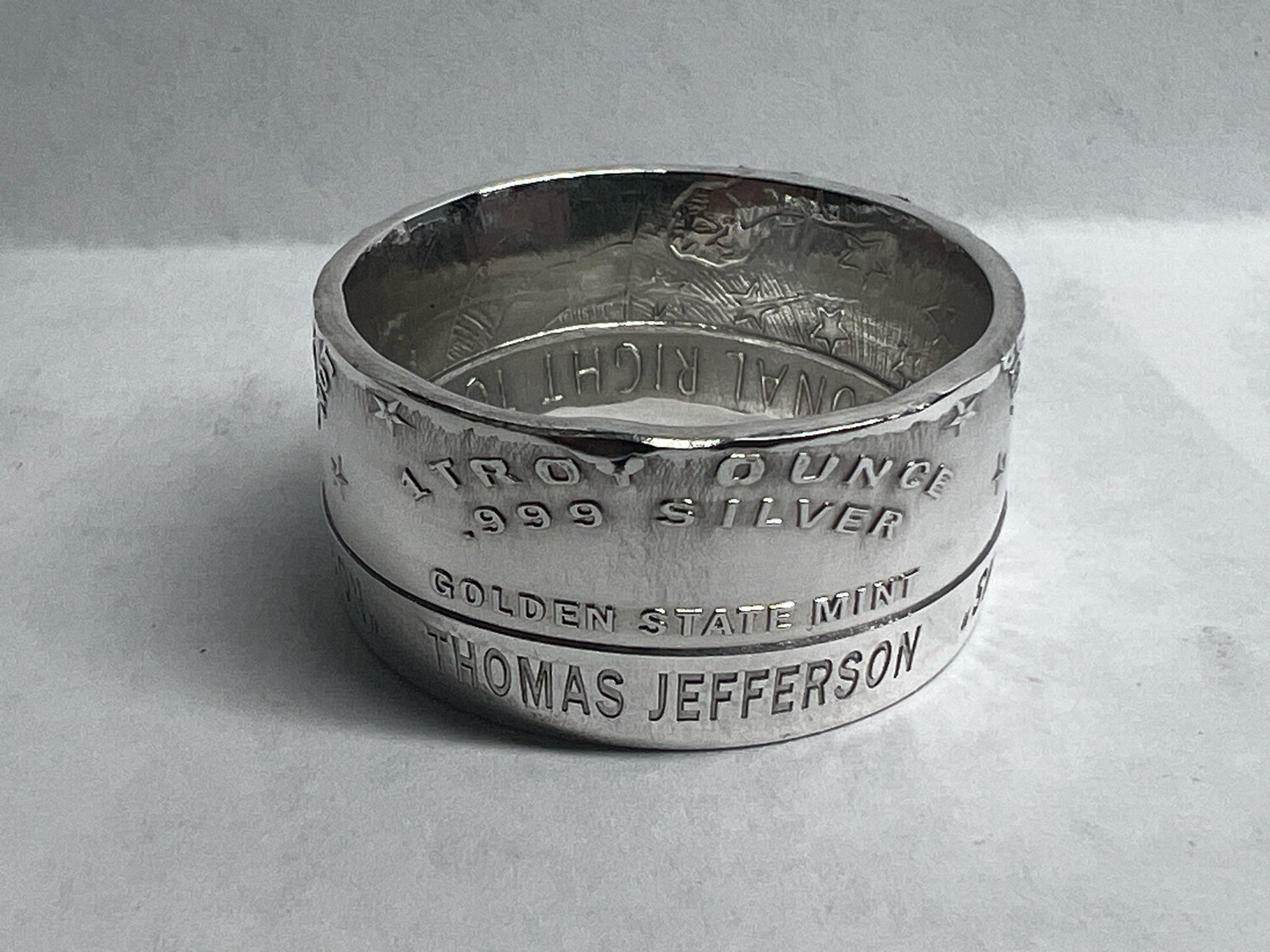 2nd Amendment Fine Silver Coin Ring