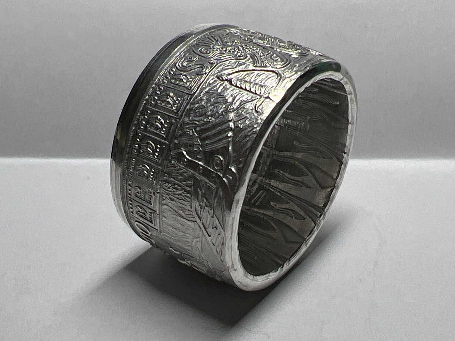 Pieces Of Eight Fine Silver Coin Ring