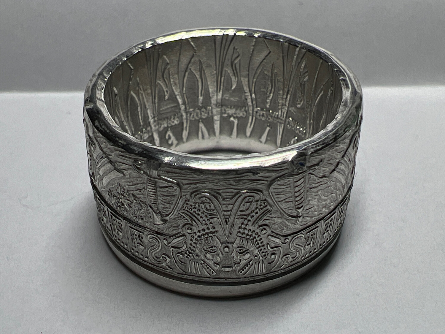 Pieces Of Eight Fine Silver Coin Ring