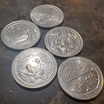 2019 Quarter Copper Coin Ring