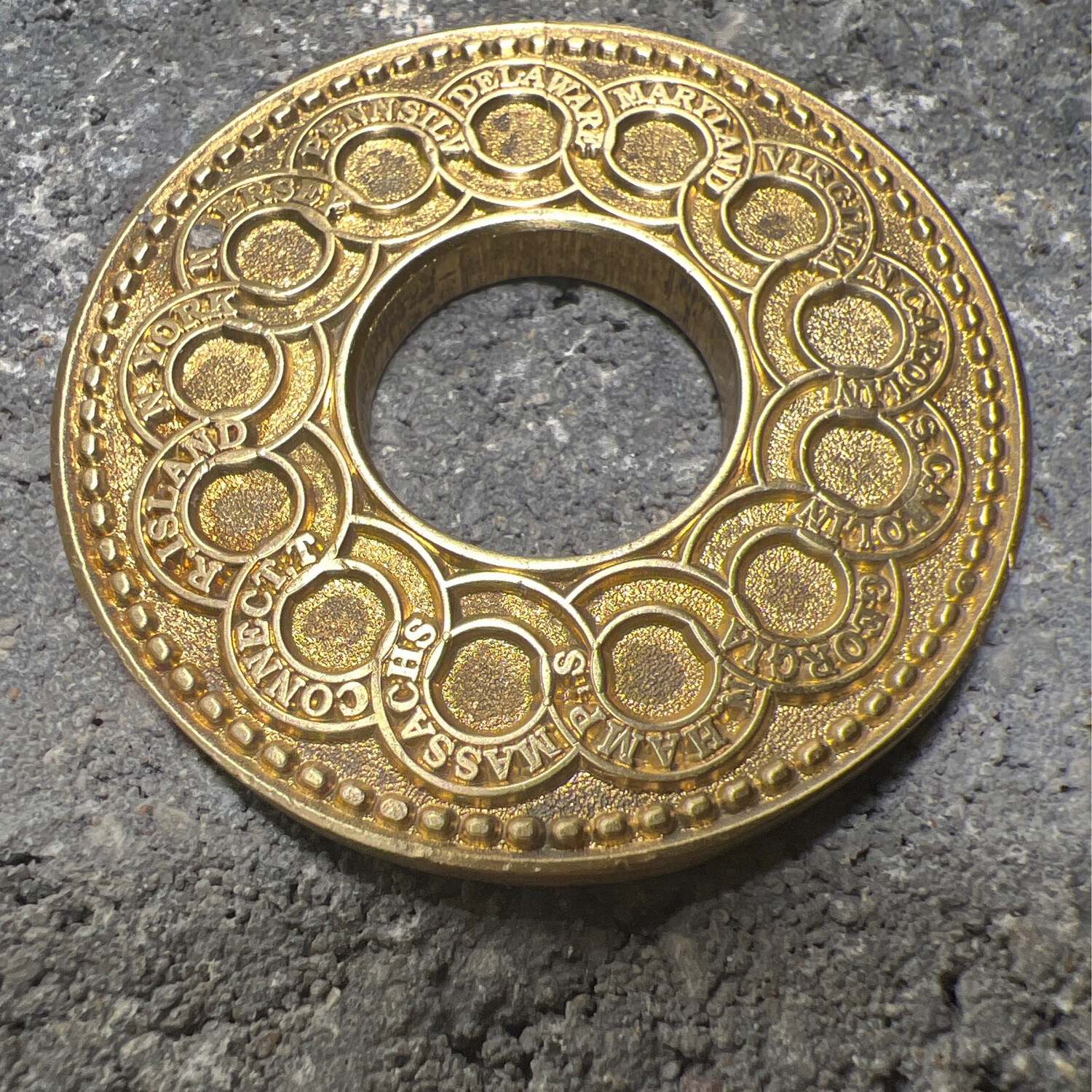 Fugio Brass Coin Ring