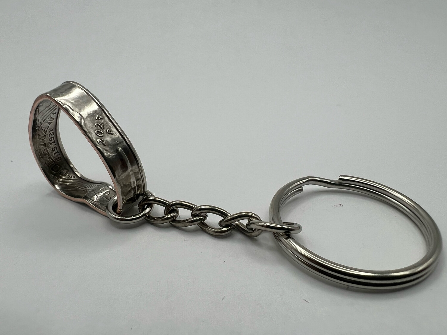 Quarter Heart Keychain Pick Your Year