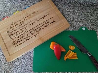 GRAND OPENING SALE! Customized Bamboo Cutting Board w/ Cutting Mats.