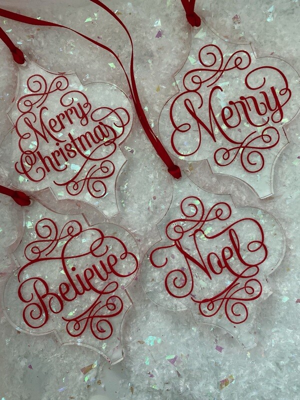 Acrylic Arabesque Ornaments