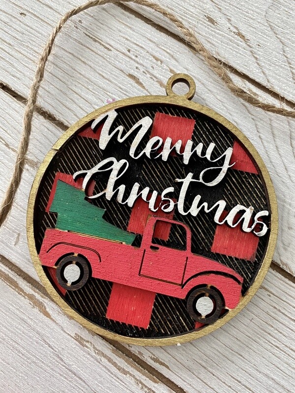 Merry Christmas Truck and Tree
