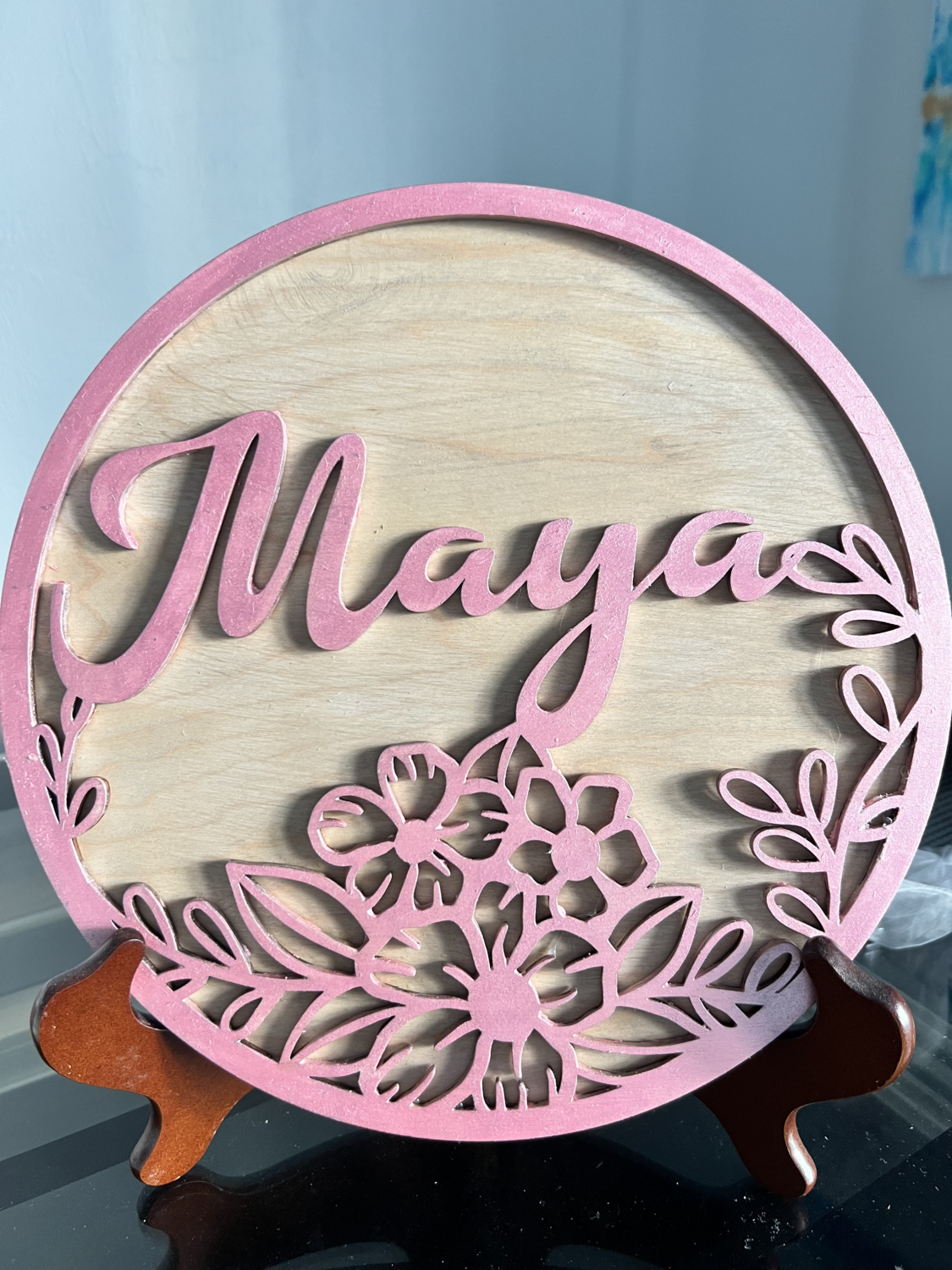 Custom Floral Sign