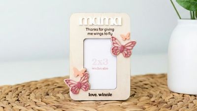 Personalized Mom Photo Frame Magnet | Custom Grandma Nana Picture Frame | Mother’s Day Gift | Fridge Photo Magnet | Mommy Mama Keepsake