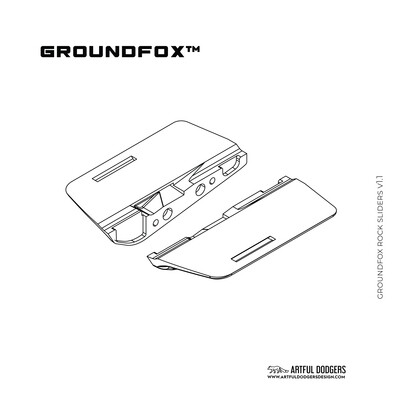 GroundFox V1.2Rails side sliders / rock sliders