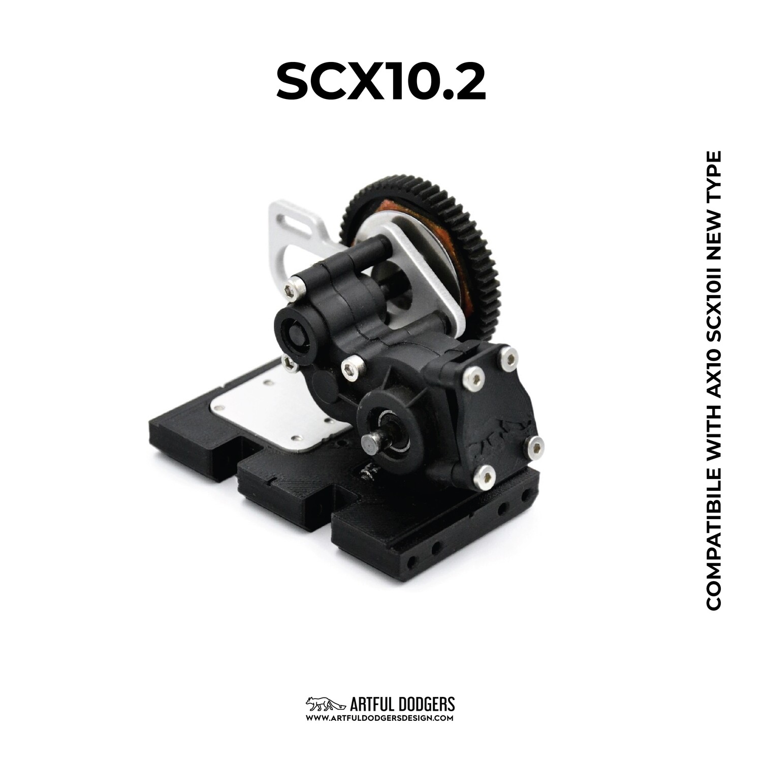 FoxBelly™ SCX10.2 AXIAL AX30487 SCX10 II AX10 3Gear  LCG motor mount v1.2